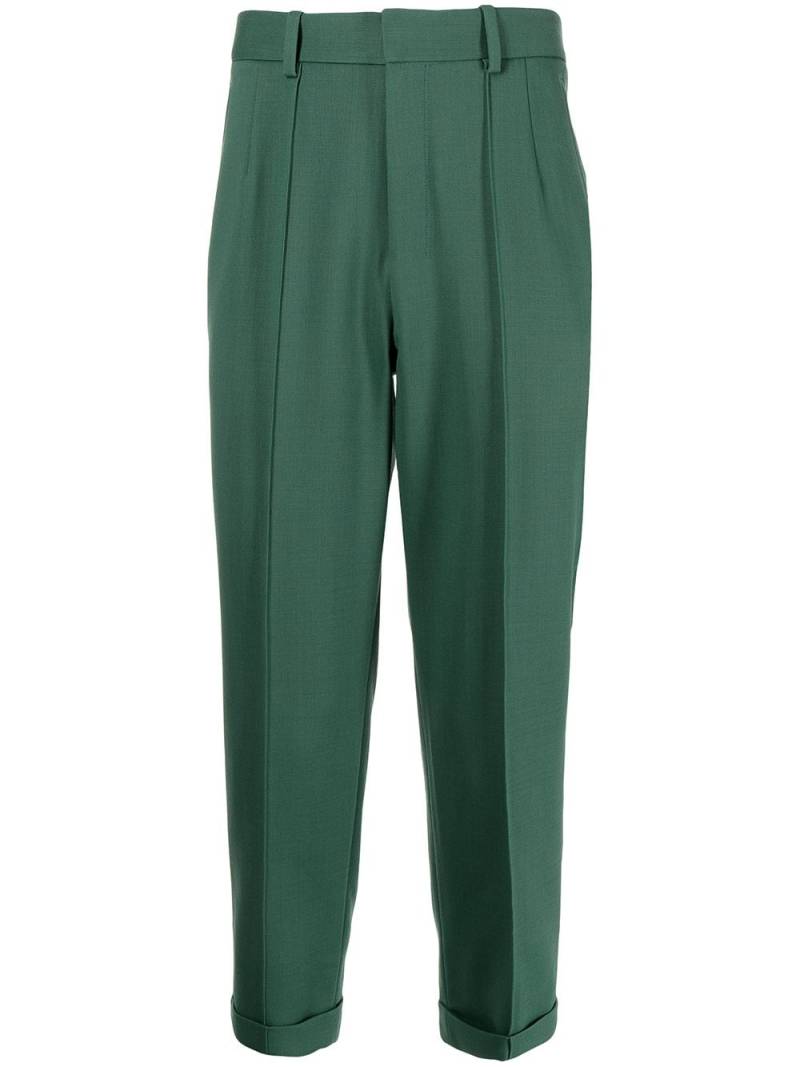SHIATZY CHEN pressed-crease wool tailored trousers - Green von SHIATZY CHEN