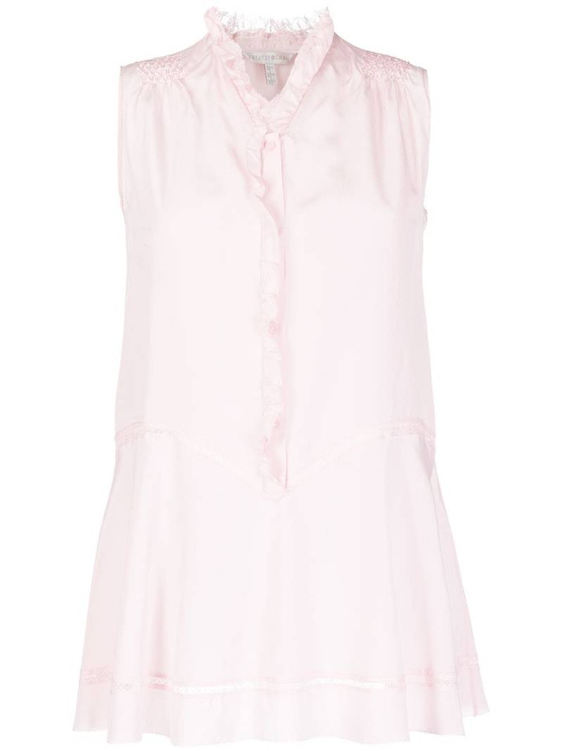 SHIATZY CHEN silk ruffle-detail sleeveless blouse - Pink von SHIATZY CHEN