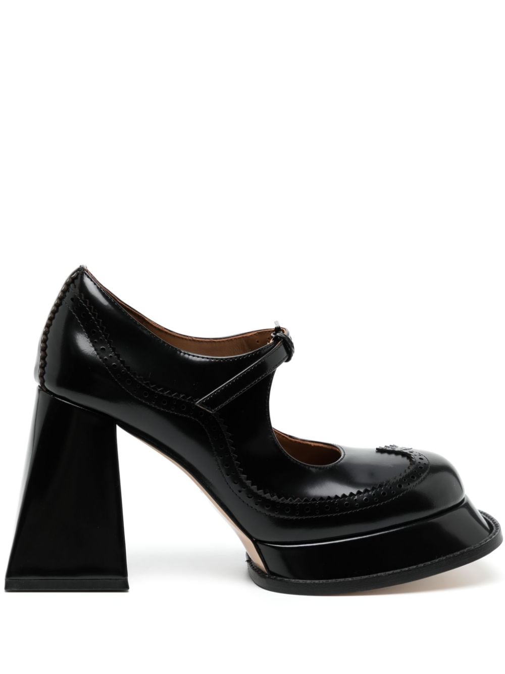 SHUSHU/TONG 105mm patent leather Mary Jane pumps - Black von SHUSHU/TONG