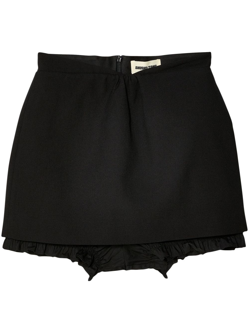 SHUSHU/TONG double-layer miniskirt - Black von SHUSHU/TONG