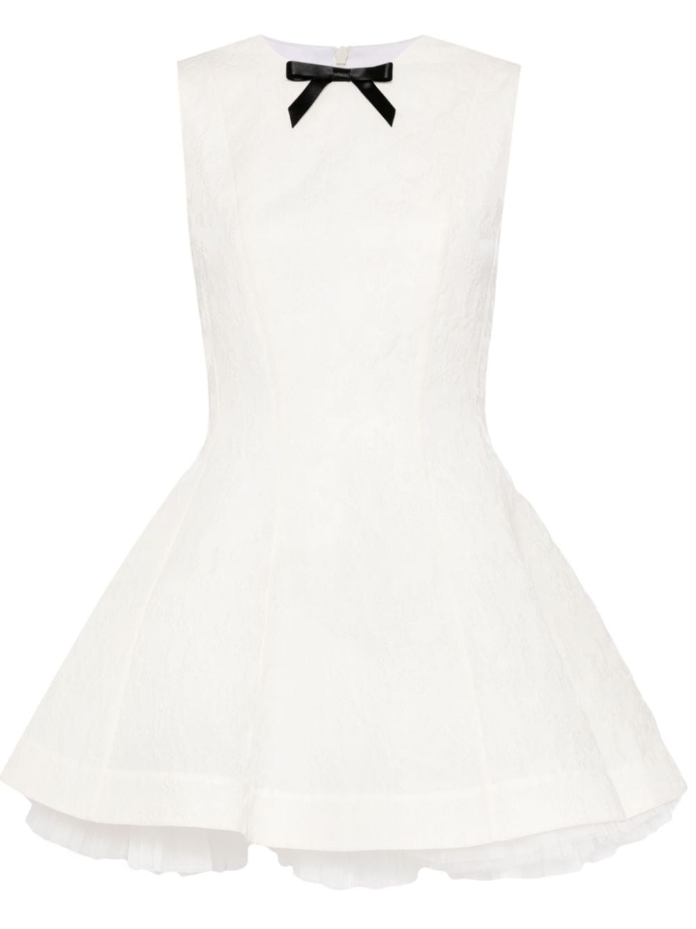 SHUSHU/TONG sleeveless flared minidress - White von SHUSHU/TONG