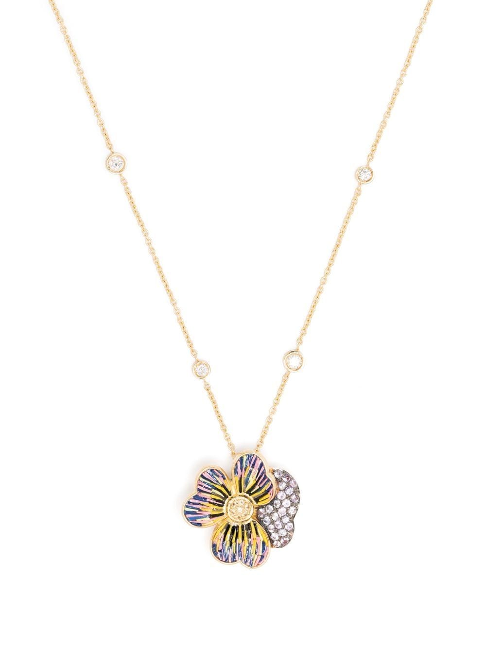 SICIS JEWELS sapphire pendant necklace - Gold