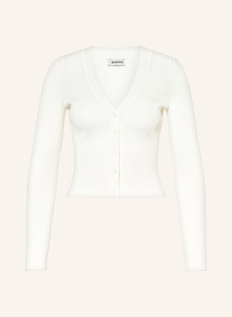 Simkhai Cropped-Strickjacke Ailany weiss von SIMKHAI