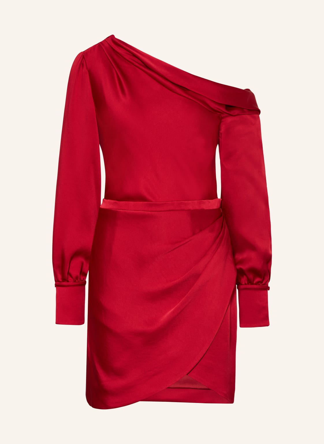 Simkhai One-Shoulder-Kleid Cameron Aus Satin rot Simkhai One-Shoulder-Kleid Cameron Aus Satin rot von SIMKHAI