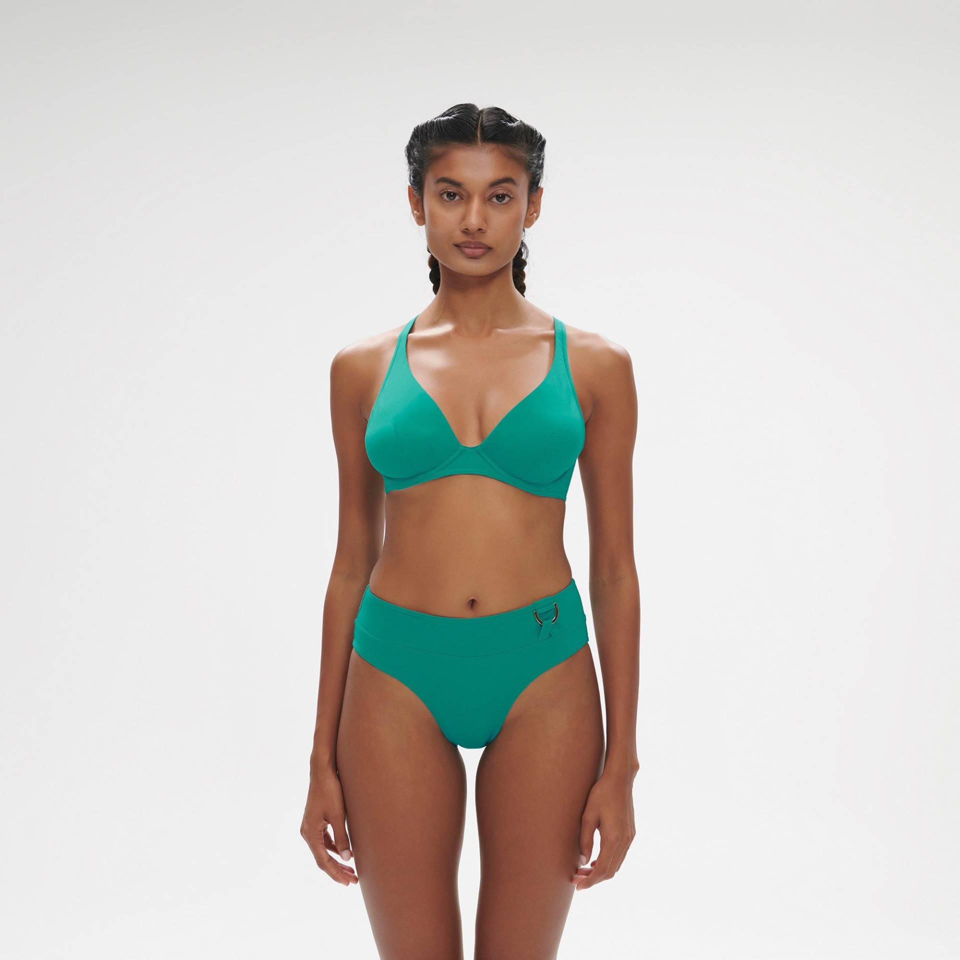 Bikini Unterteil, Slip Damen Grün Transparent 36 von SIMONE PERELE