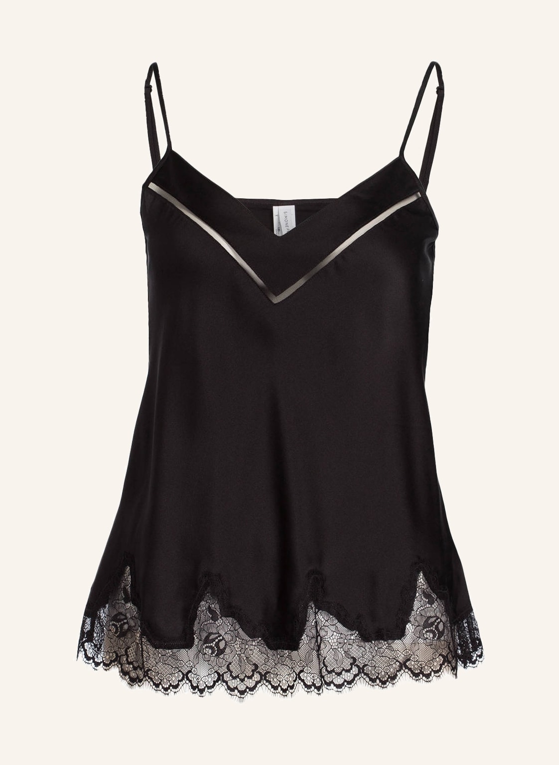 Simone Pérèle Schlaftop Nocturne Aus Seide schwarz Simone Pérèle Schlaftop Nocturne Aus Seide schwarz von SIMONE PÉRÈLE
