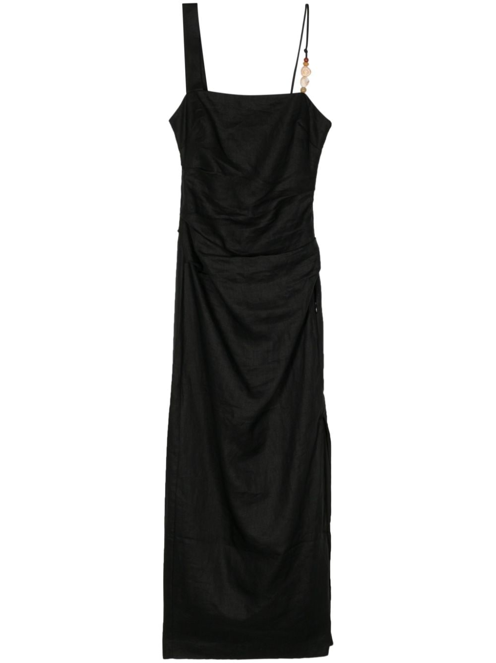 SIR. Antonia linen midi dress - Black von SIR.