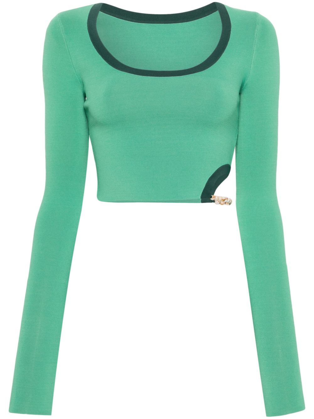 SIR. Salvador knitted crop top - Green von SIR.