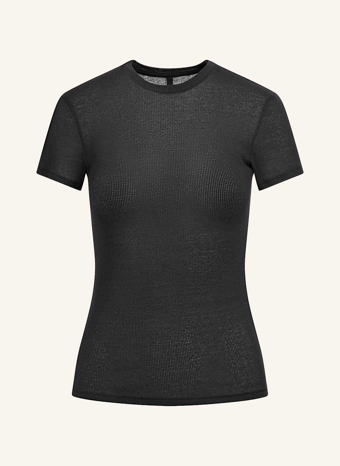 Skims Lounge-Shirt Sheer Cotton Rib schwarz Skims Lounge-Shirt Sheer Cotton Rib schwarz von SKIMS