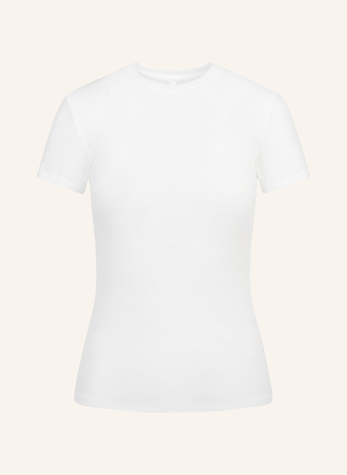 Skims Lounge-Shirt Sheer Cotton Rib weiss von SKIMS