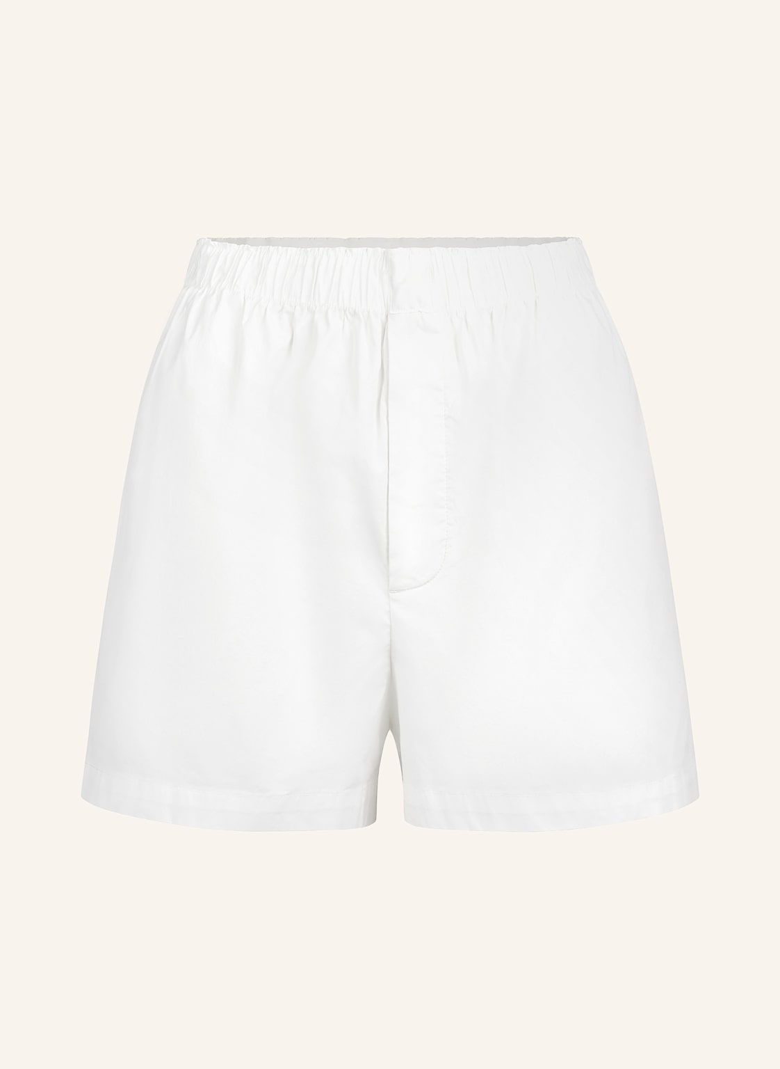 Skims Lounge-Shorts Cotton Poplin weiss von SKIMS
