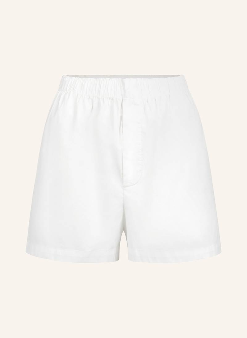 Skims Lounge-Shorts Cotton Poplin weiss von SKIMS