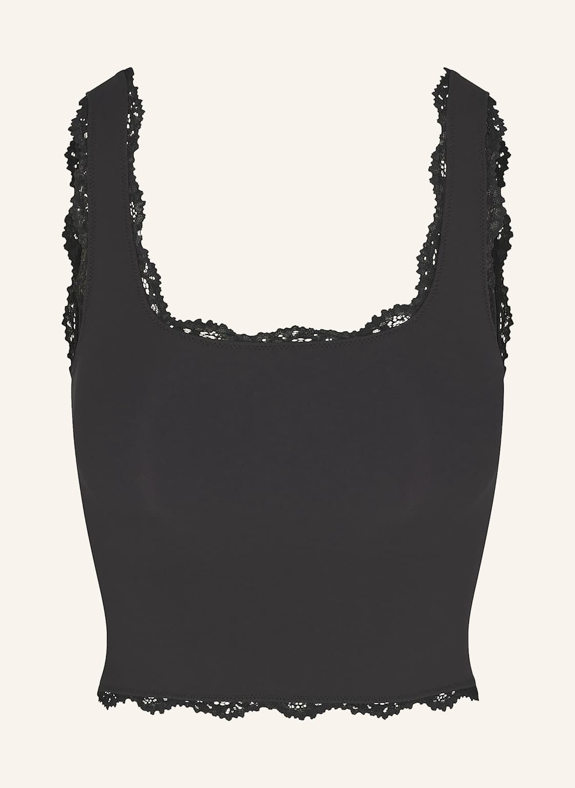 Skims Lounge-Top Fits Everybody Lace weiss von SKIMS