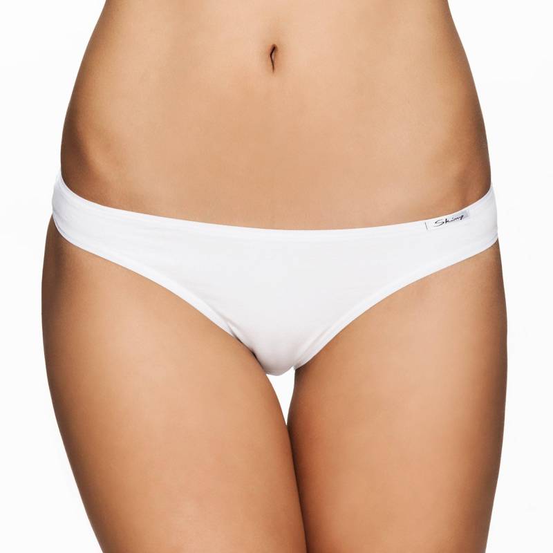 Slip Aus Baumwolle Damen Weiss 40 von Skiny