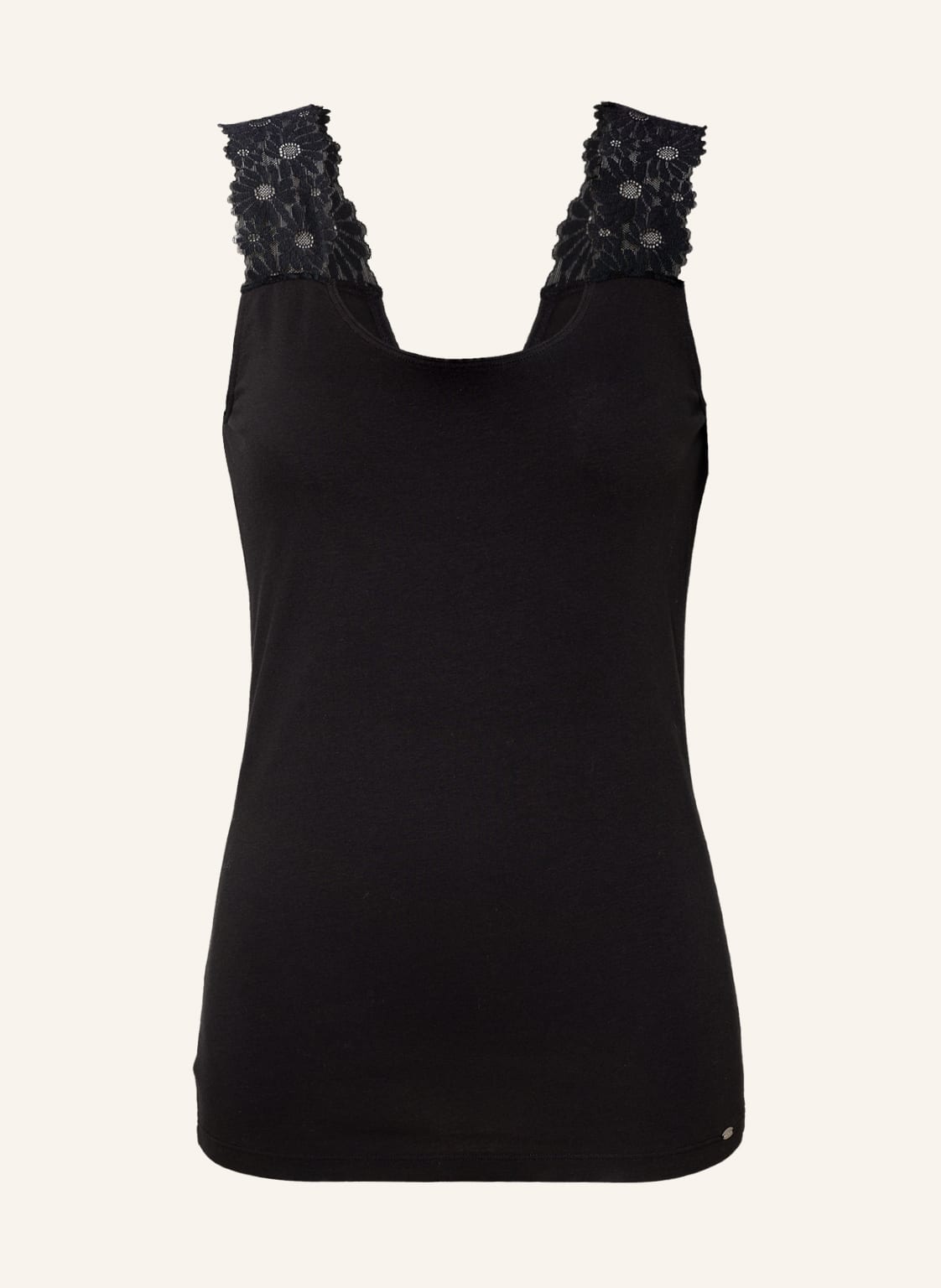 Skiny Top Every Day In Cotton schwarz