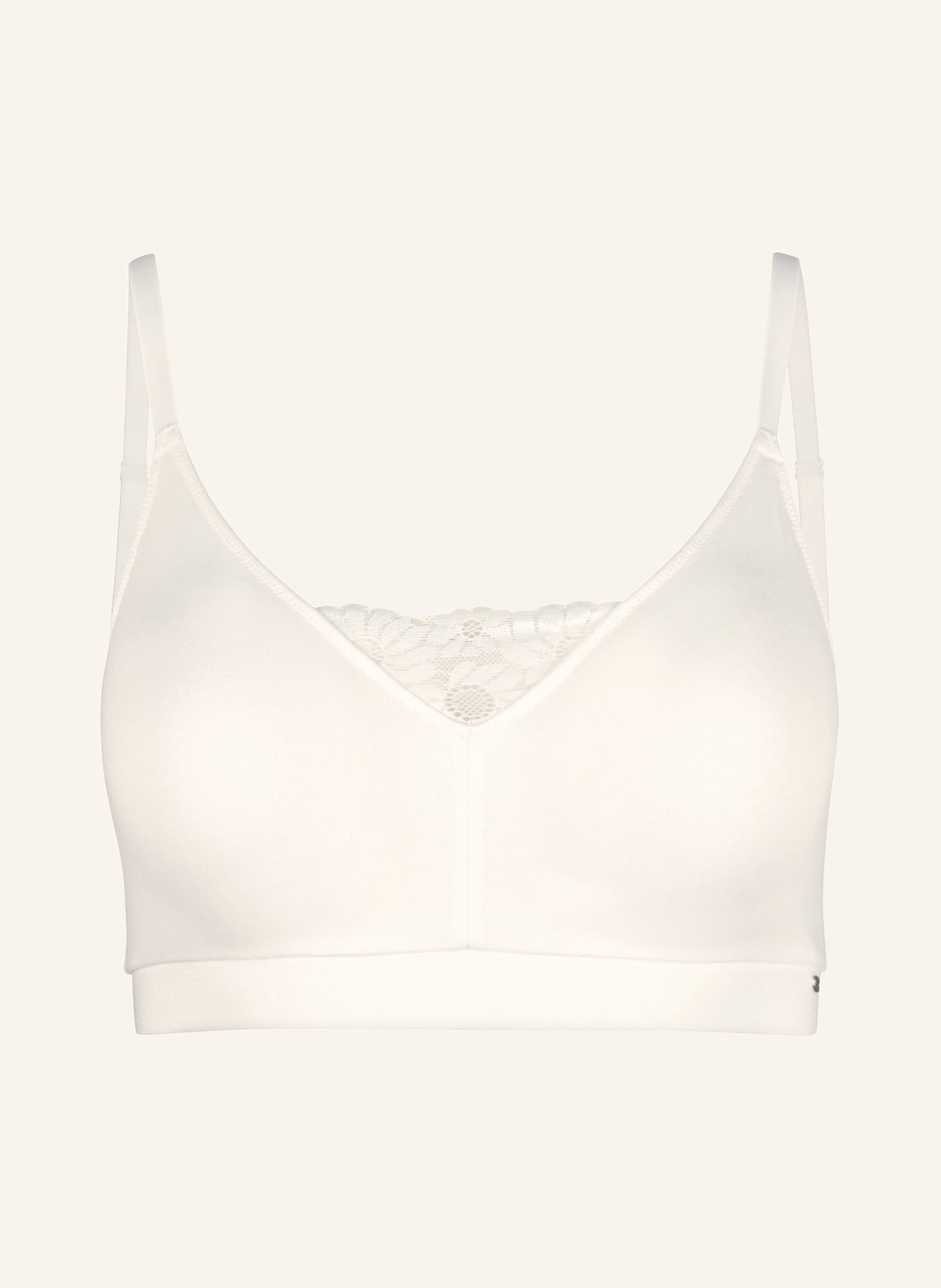 Skiny Triangel-Bh Every Day In Cotton Lace weiss von SKINY