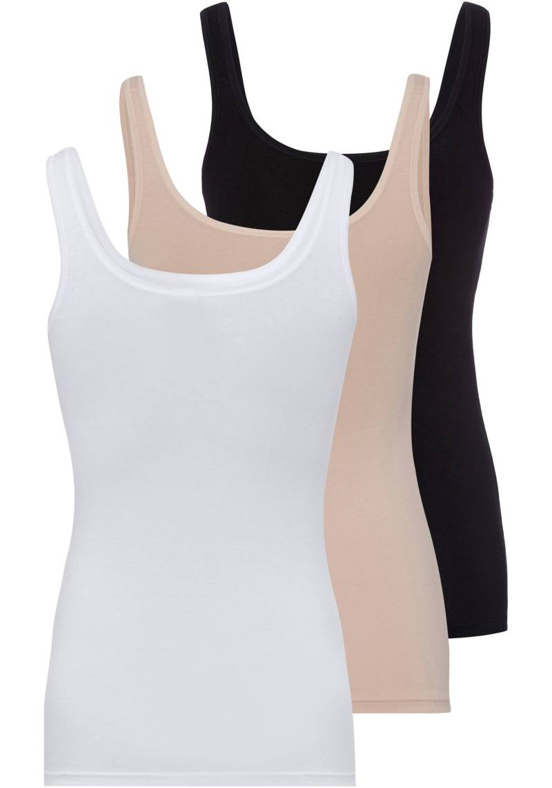 Skiny Unterhemd »Cotton Tank Top«, (3 St.) von SKINY