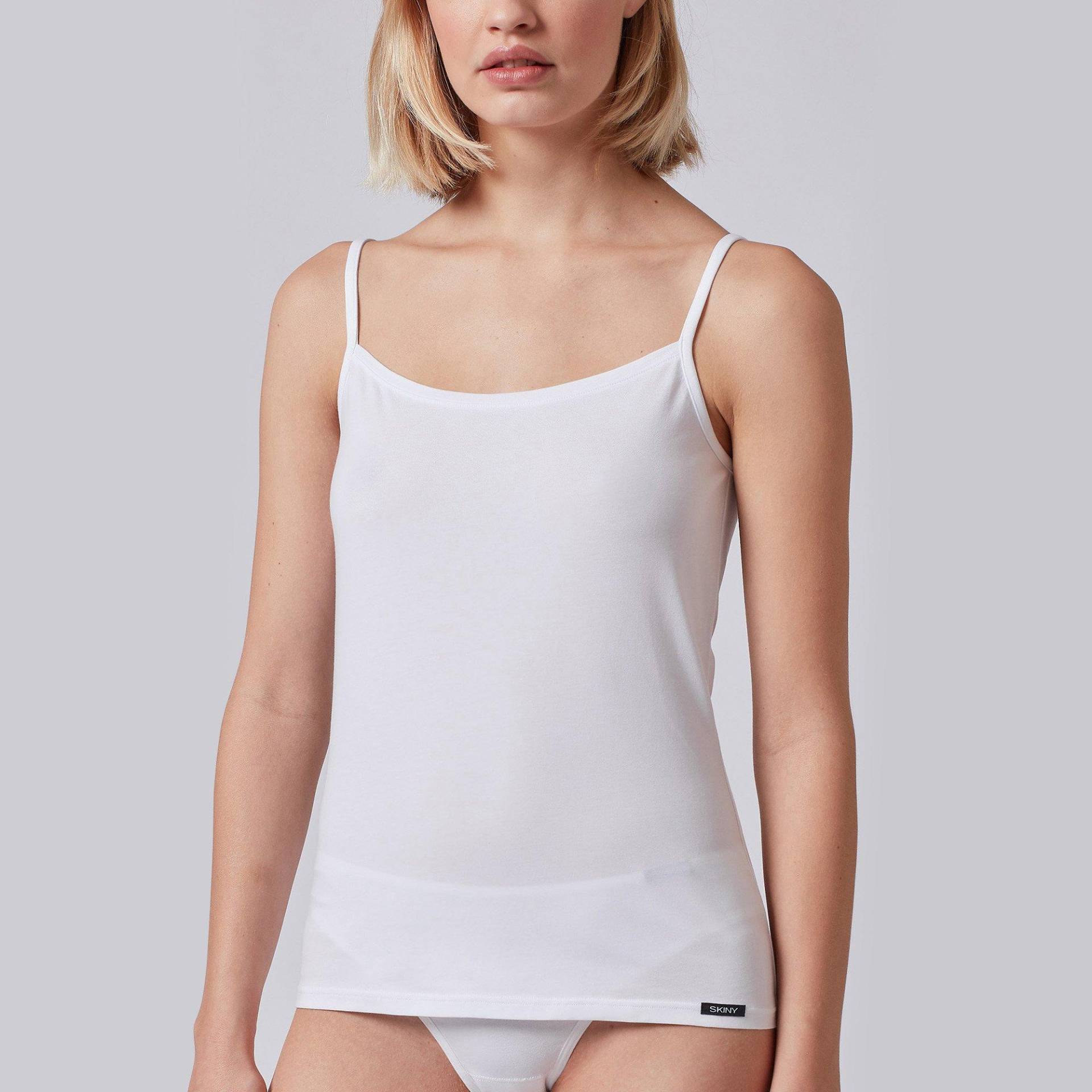 Top Mit Spaghettiträgern Damen Weiss 36 von Skiny