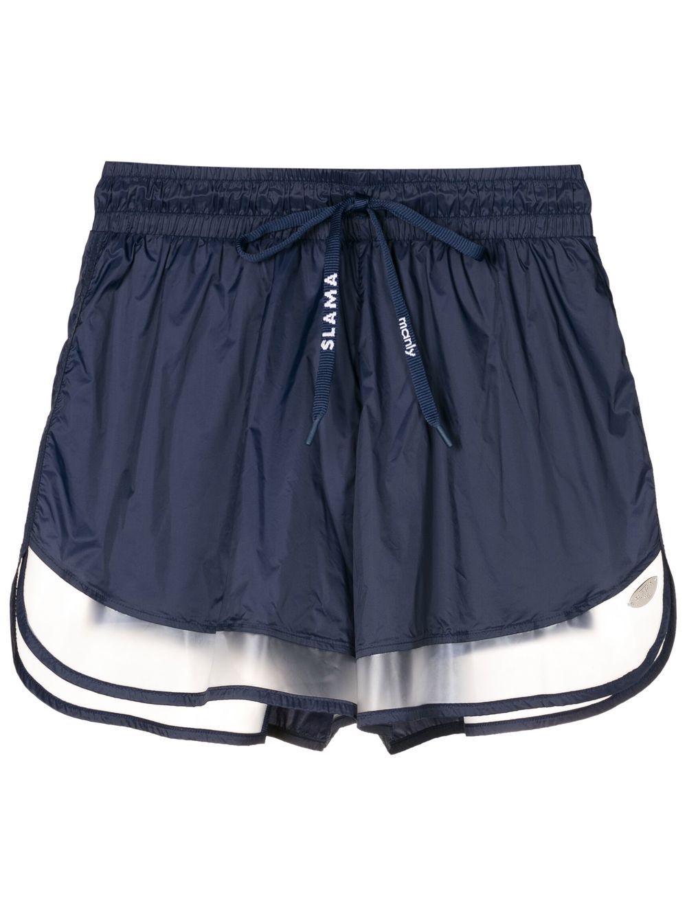 AMIR SLAMA GYM SLAMA GYM + MANLY running shorts - Blue von AMIR SLAMA GYM