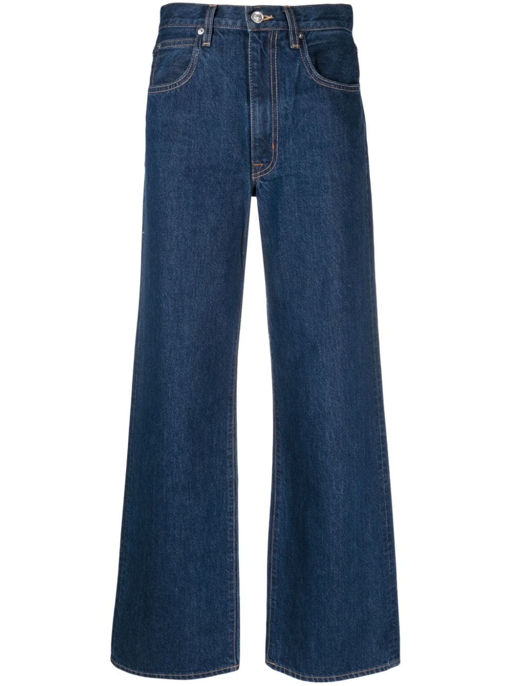 SLVRLAKE Grace wide-leg cotton jeans - Blue von SLVRLAKE