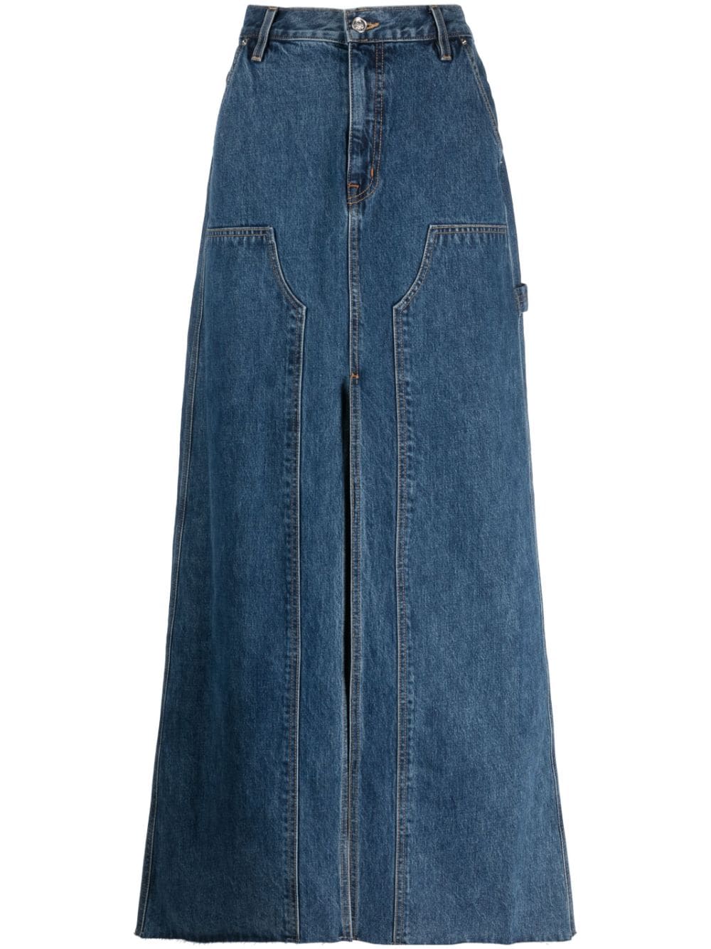 SLVRLAKE high-waist denim long skirt - Blue von SLVRLAKE