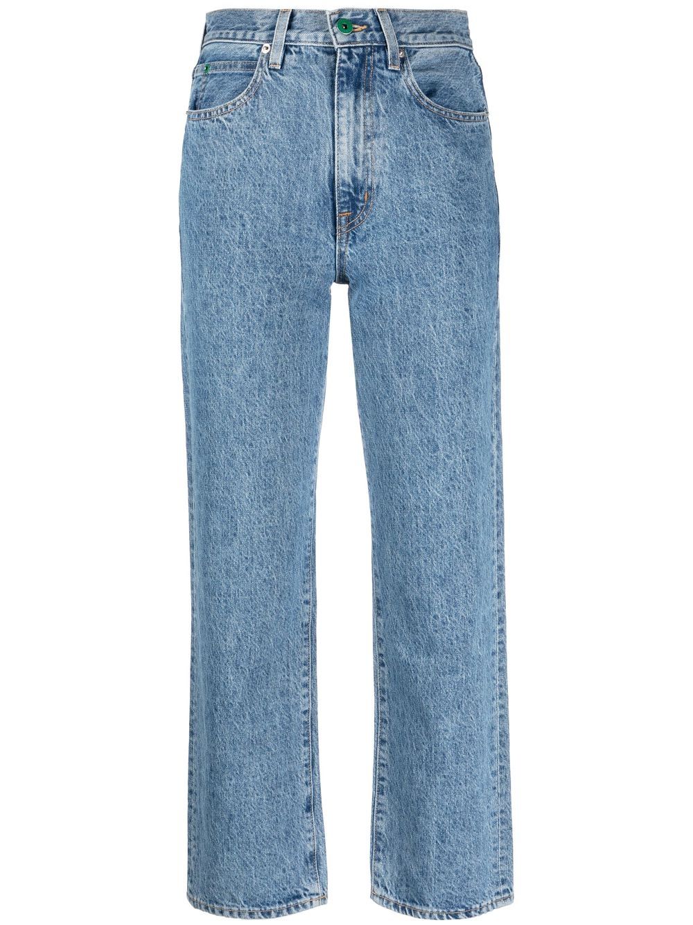 SLVRLAKE high-waisted cropped jeans - Blue von SLVRLAKE