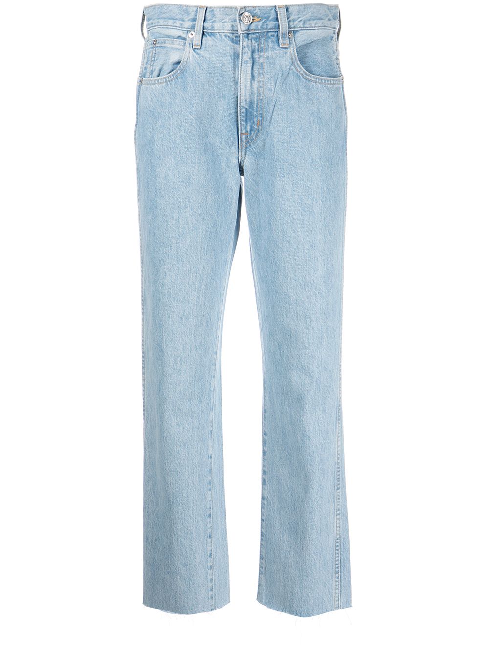 SLVRLAKE mid-rise washed jeans - Blue von SLVRLAKE