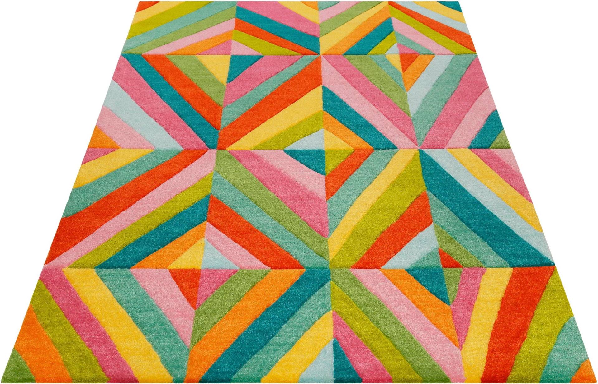 SMART KIDS Kinderteppich »Funky Kaleidoscope«, rechteckig, 9 mm Höhe, für alle Wohnräume, Konturenschnitt SMART KIDS Kinderteppich »Funky Kaleidoscope«, rechteckig, 9 mm Höhe, für alle Wohnräume, Konturenschnitt von SMART KIDS