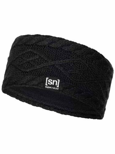 SN Super Natural KNIT HEADBAND - Jet Black (Grösse: one si) von SN Super Natural