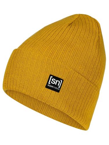 SN Super Natural RIFFLER BEANIE - mustard (Grösse: one si) von SN Super Natural