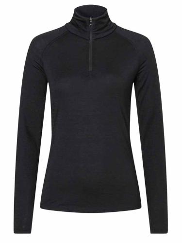 SN Super Natural W BASE 1/4 ZIP 175 - Jet Black (Grösse: S) von SN Super Natural