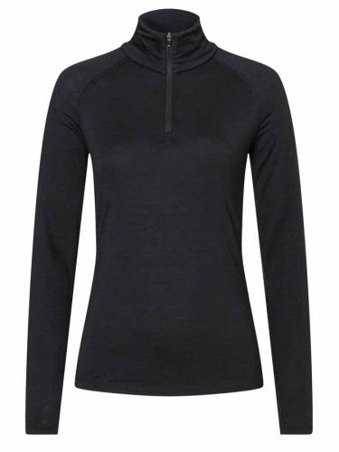 SN Super Natural W BASE 1/4 ZIP 175 - Jet Black (Grösse: XS) von SN Super Natural