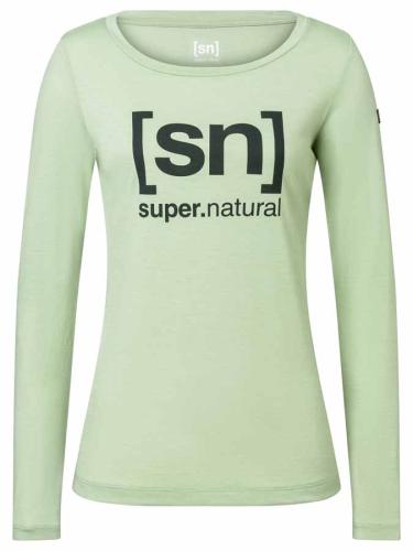SN Super Natural W ESSENTIAL I.D. LS - c green/u chic (Grösse: L) von SN Super Natural