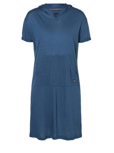 SN Super Natural W HOODED DRESS - Dark Denim (Grösse: XL) von SN Super Natural