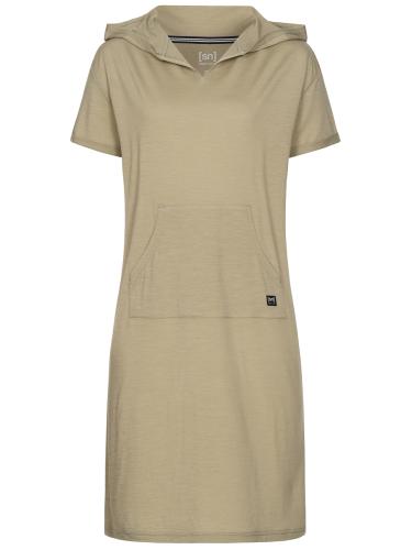 SN Super Natural W HOODED DRESS - Seneca Rock (Grösse: L) von SN Super Natural