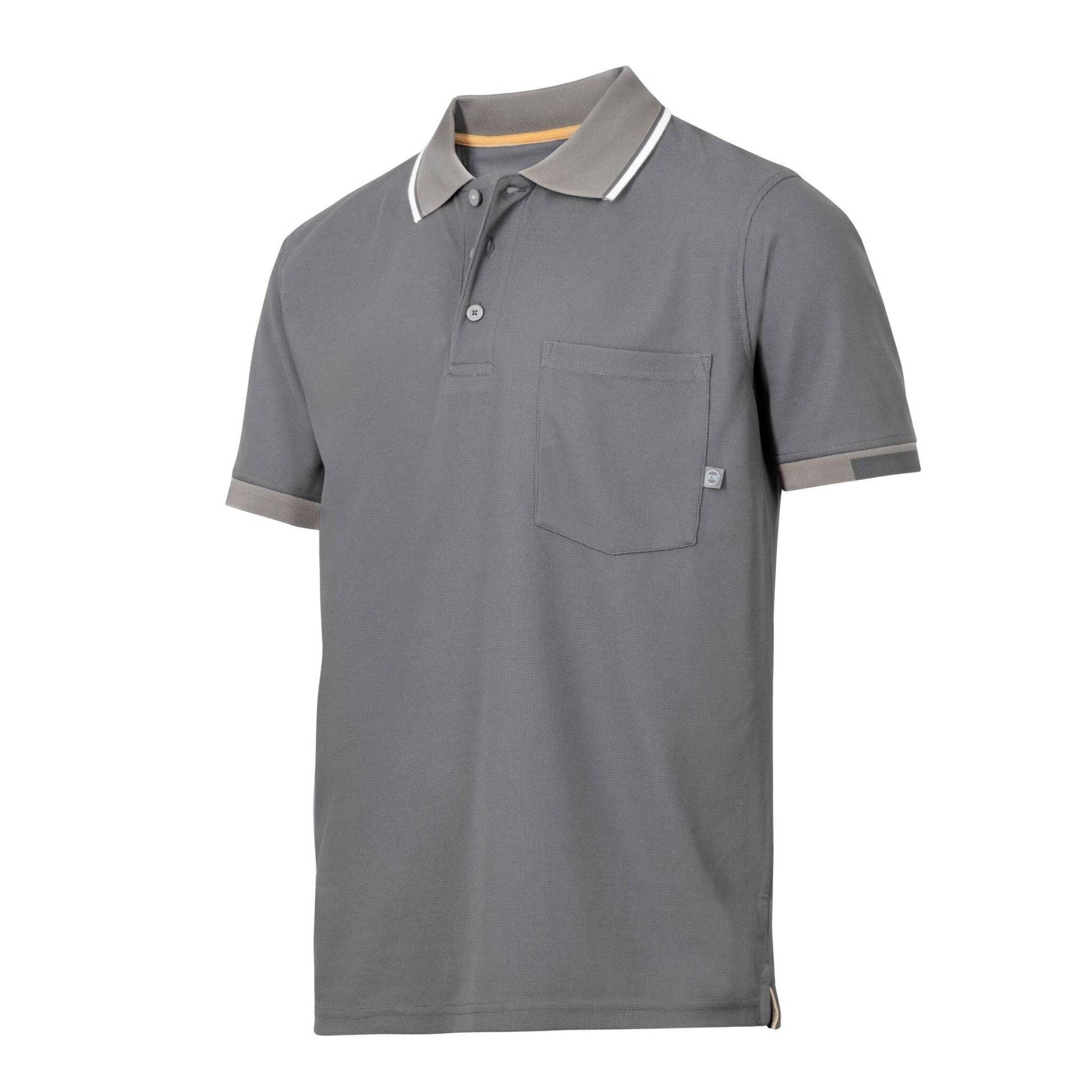 Allroundwork Tech Poloshirt, Kurzärmlig Herren Grau M von SNICKERS