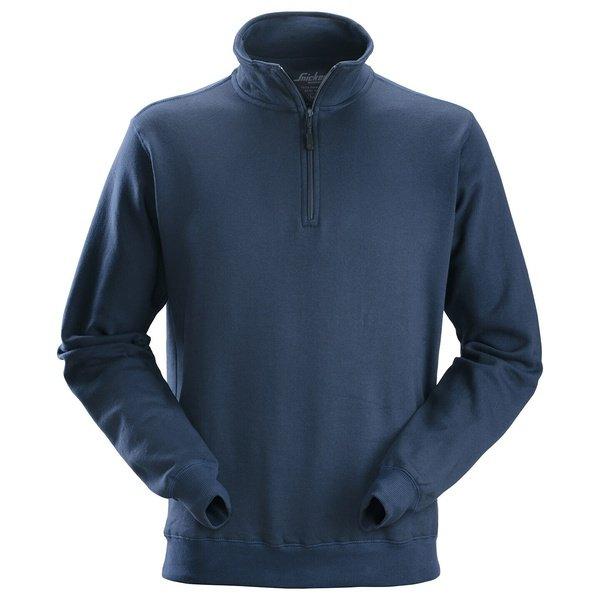 Sweatshirt Mit Halbem Reißverschluss Herren Marine XL von SNICKERS