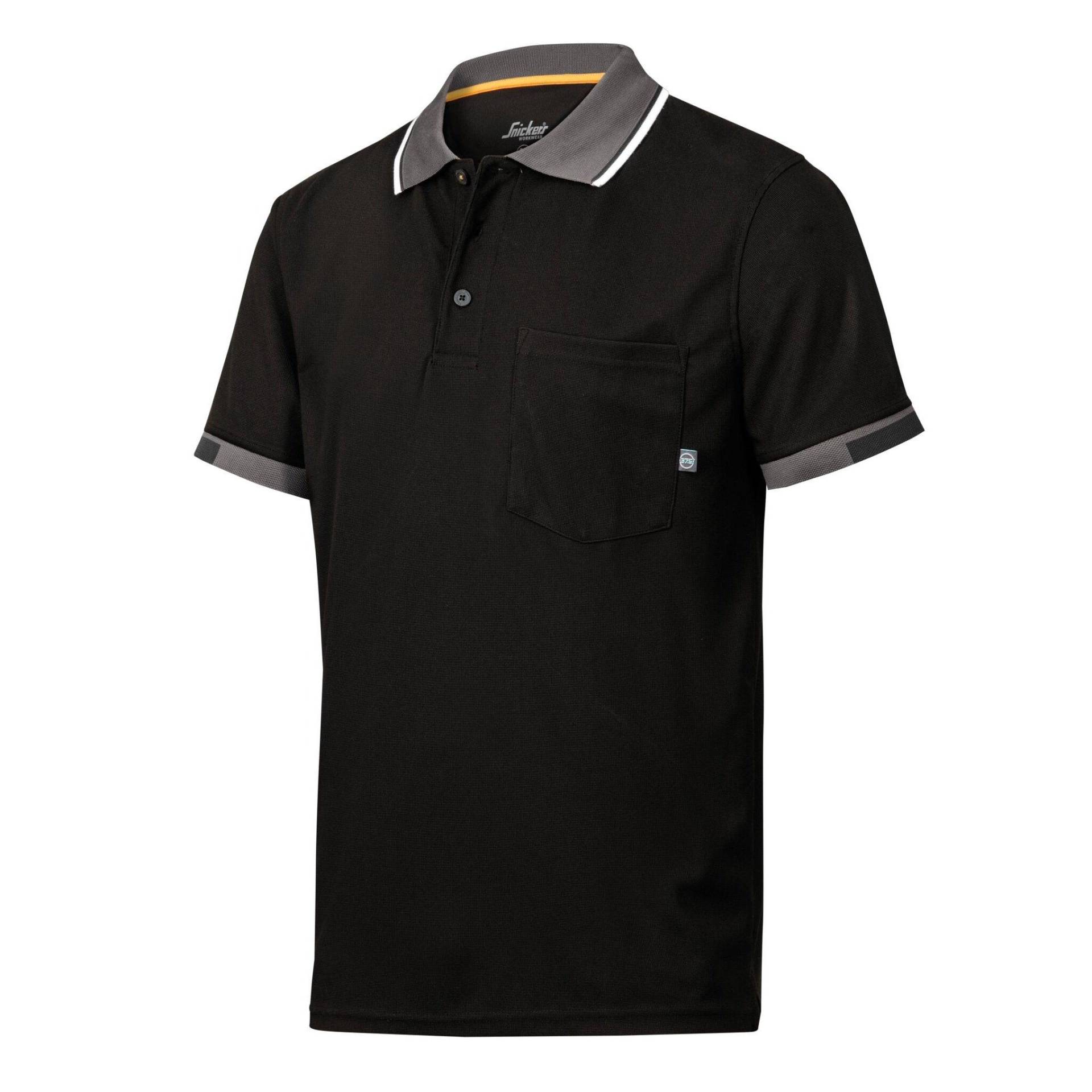 Polo À Manches Courtes Allroundwork Tech Herren Schwarz S von SNICKERS