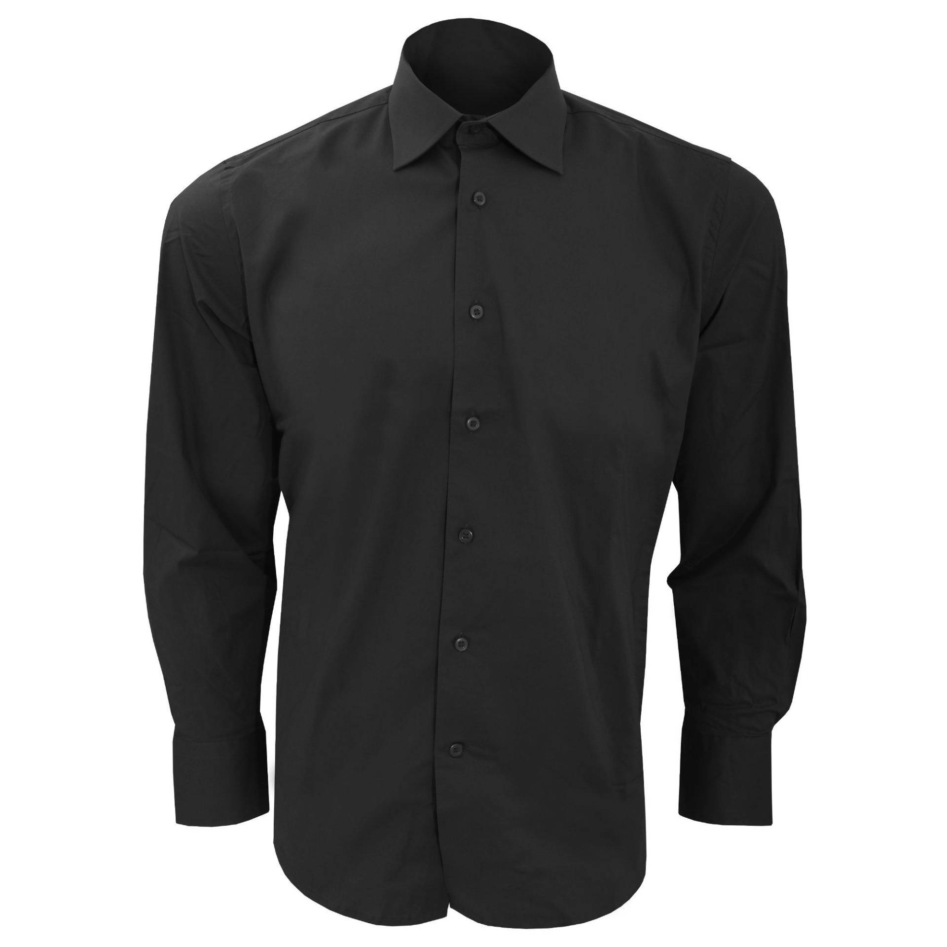 Brighton Hemd Arbeitshemd, Langarm Herren Schwarz 4XL von SOLS