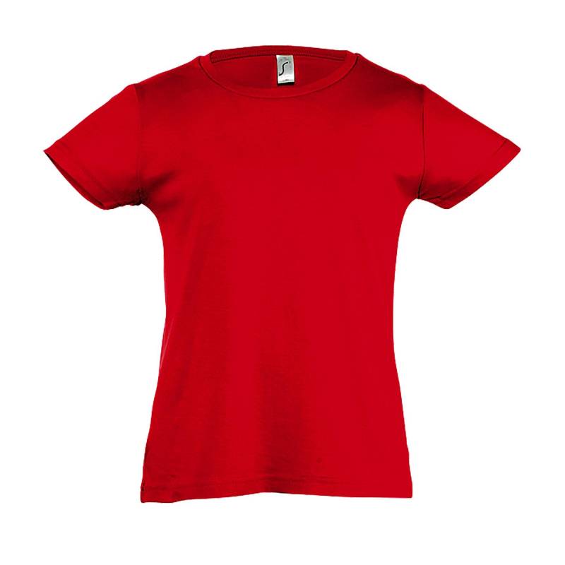 Cherry Tshirt, Kurzarm Mädchen Rot Bunt 4A von SOLS