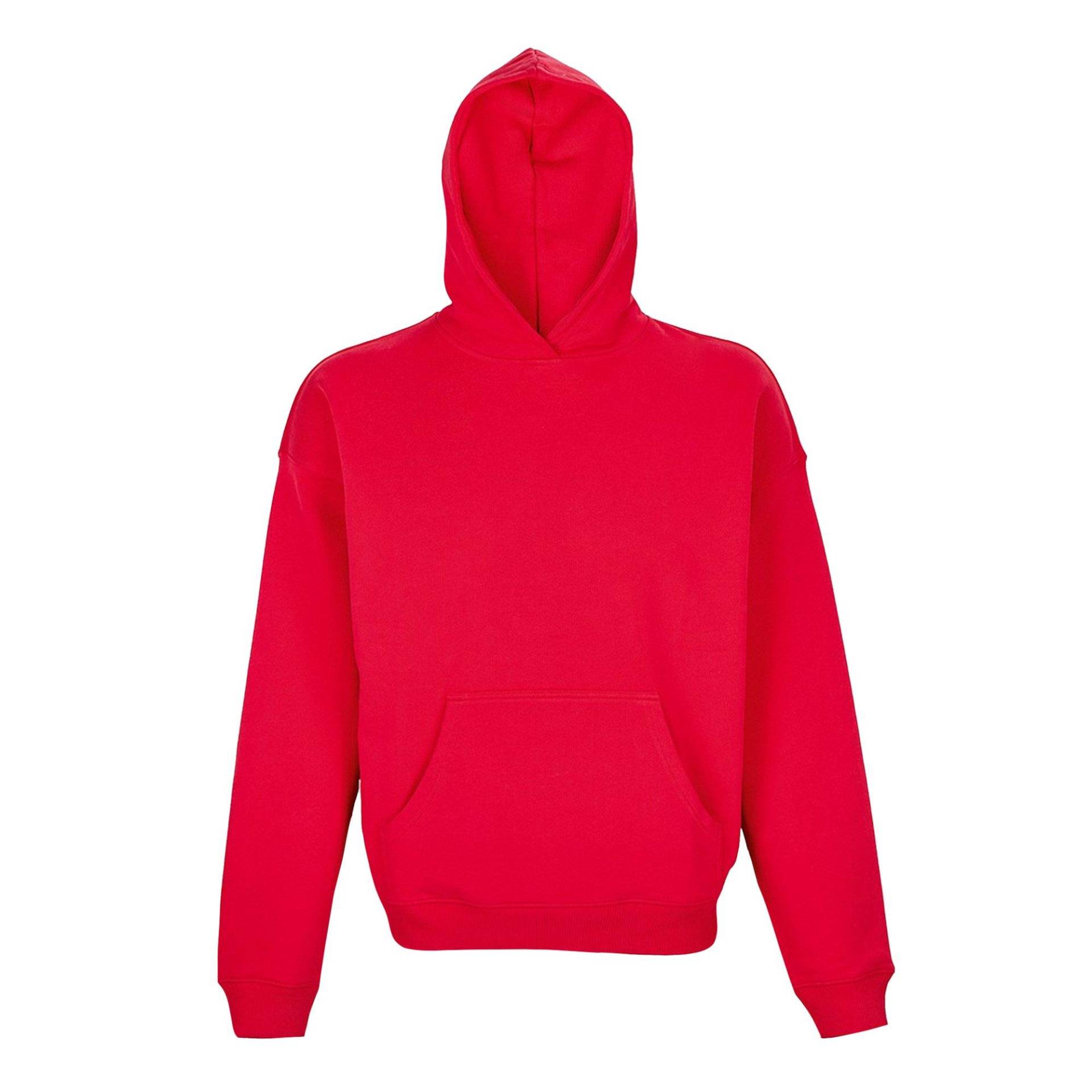 Connor Kapuzenpullover Aus Biologischem Anbau Damen Rot Bunt M von SOLS