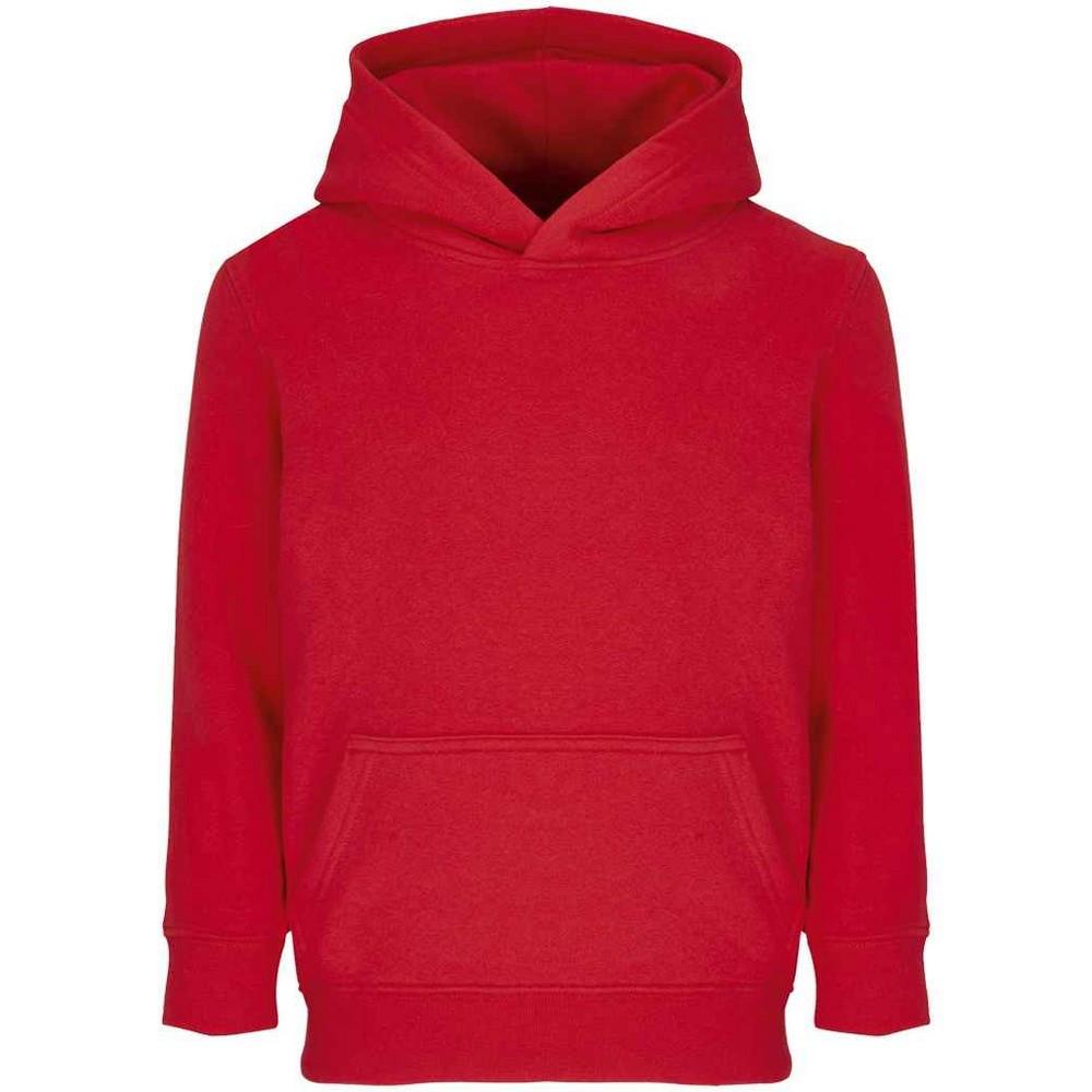 Connor Kapuzenpullover Jungen Rot Bunt 116 von SOLS