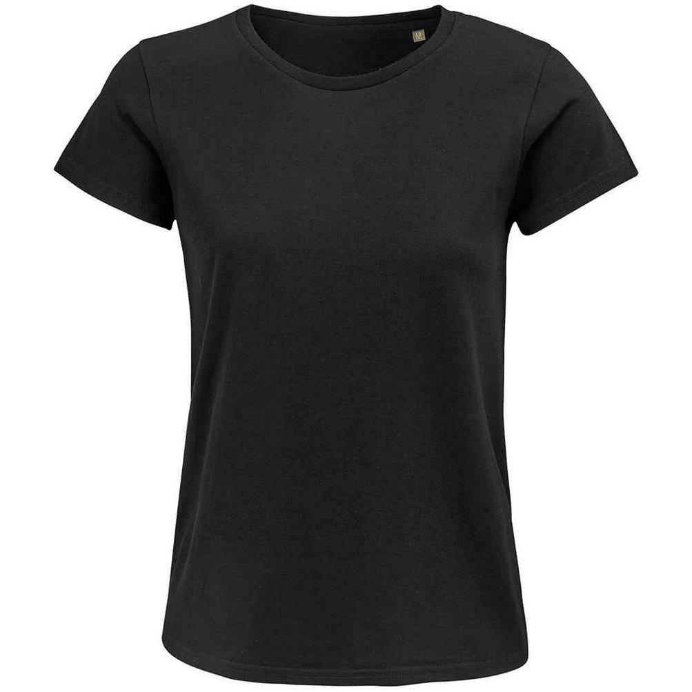 Crusader Tshirt Damen Schwarz XL von SOLS