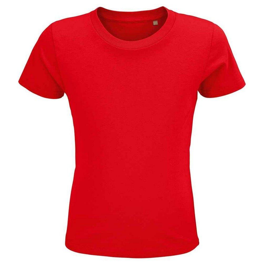 Crusader Tshirt Mädchen Rot Bunt 104 von SOLS