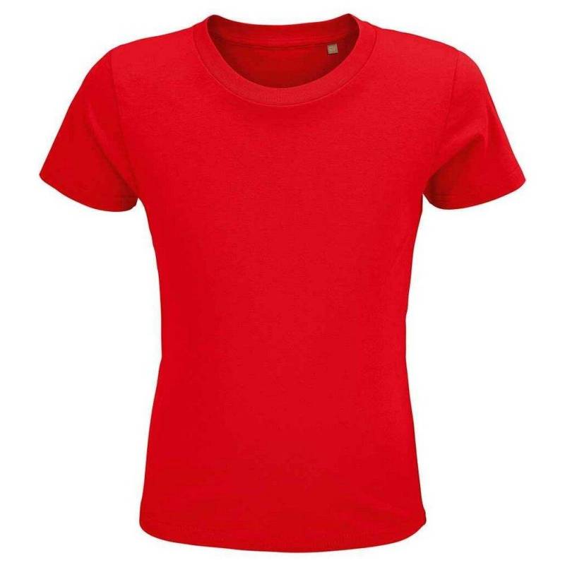 Crusader Tshirt Mädchen Rot Bunt 92 von SOLS
