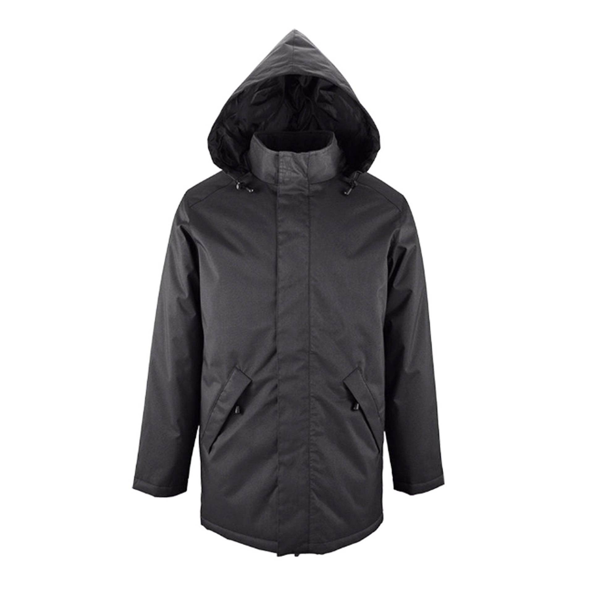 Erwachsene Robyn Gefütterte Jacke Damen Charcoal Black S von SOLS