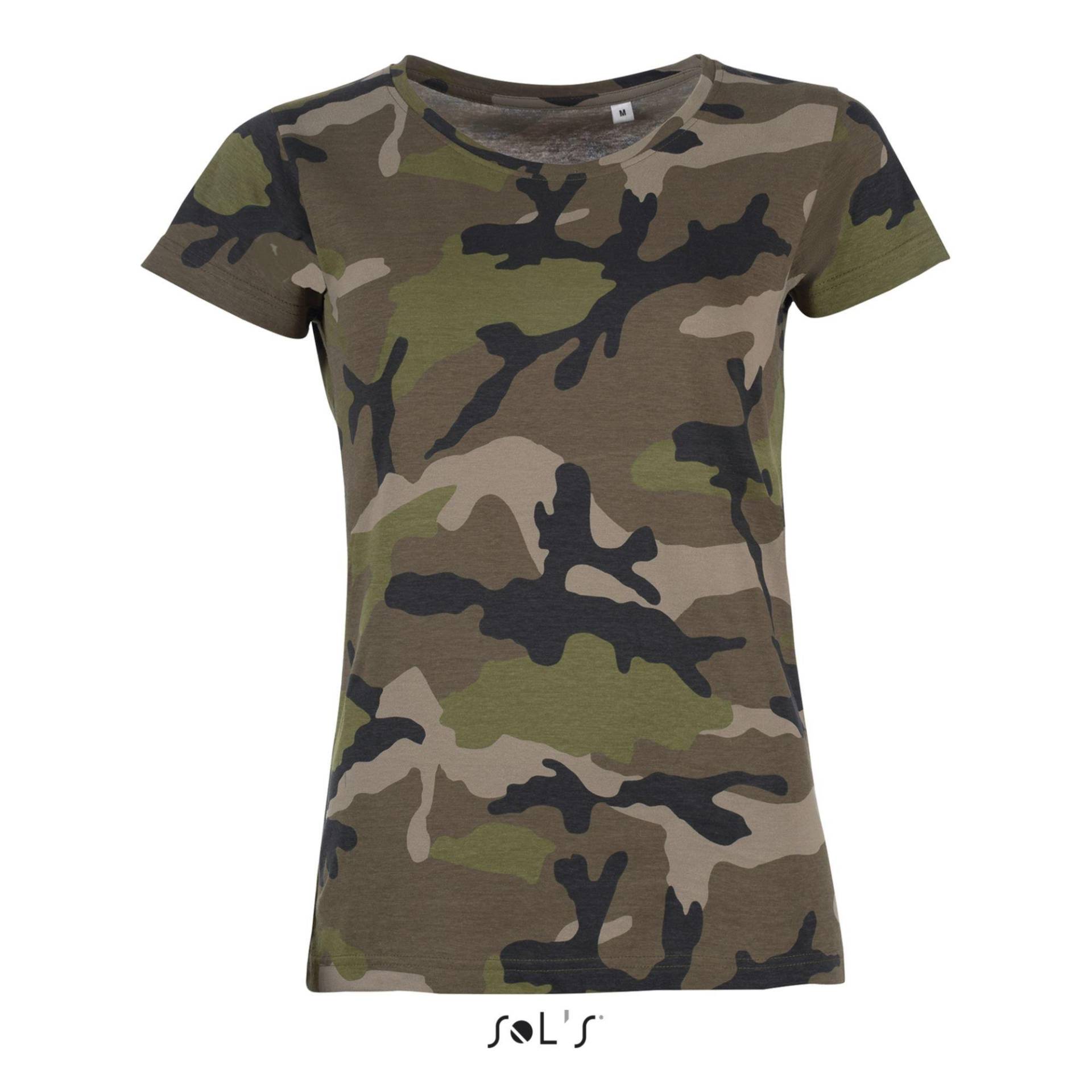 Frauen-t-shirt Camo Damen  S von SOLS