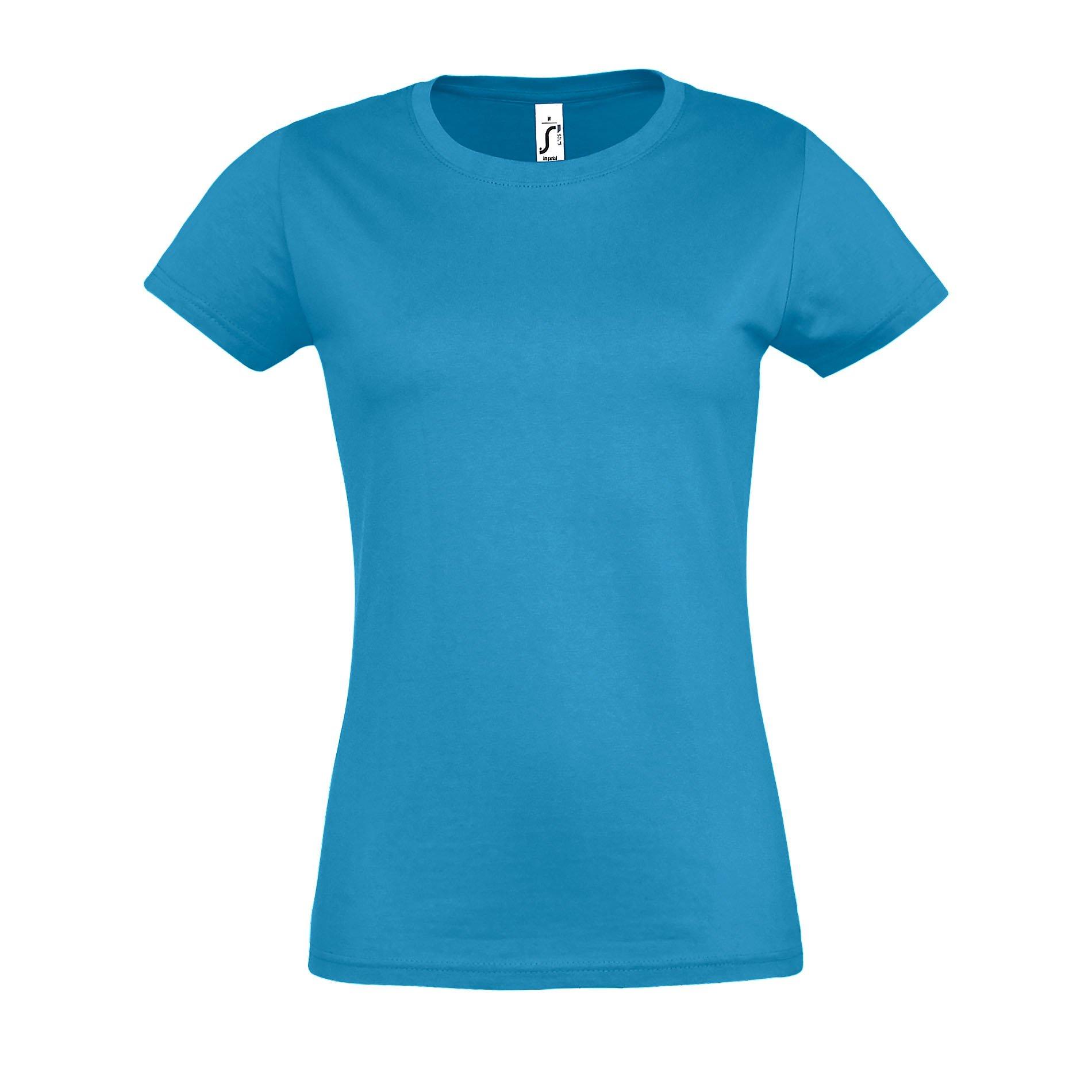 Imperial Tshirt, Kurzarm, Rundhalsausschnitt Damen Aquamarine 3XL von SOLS