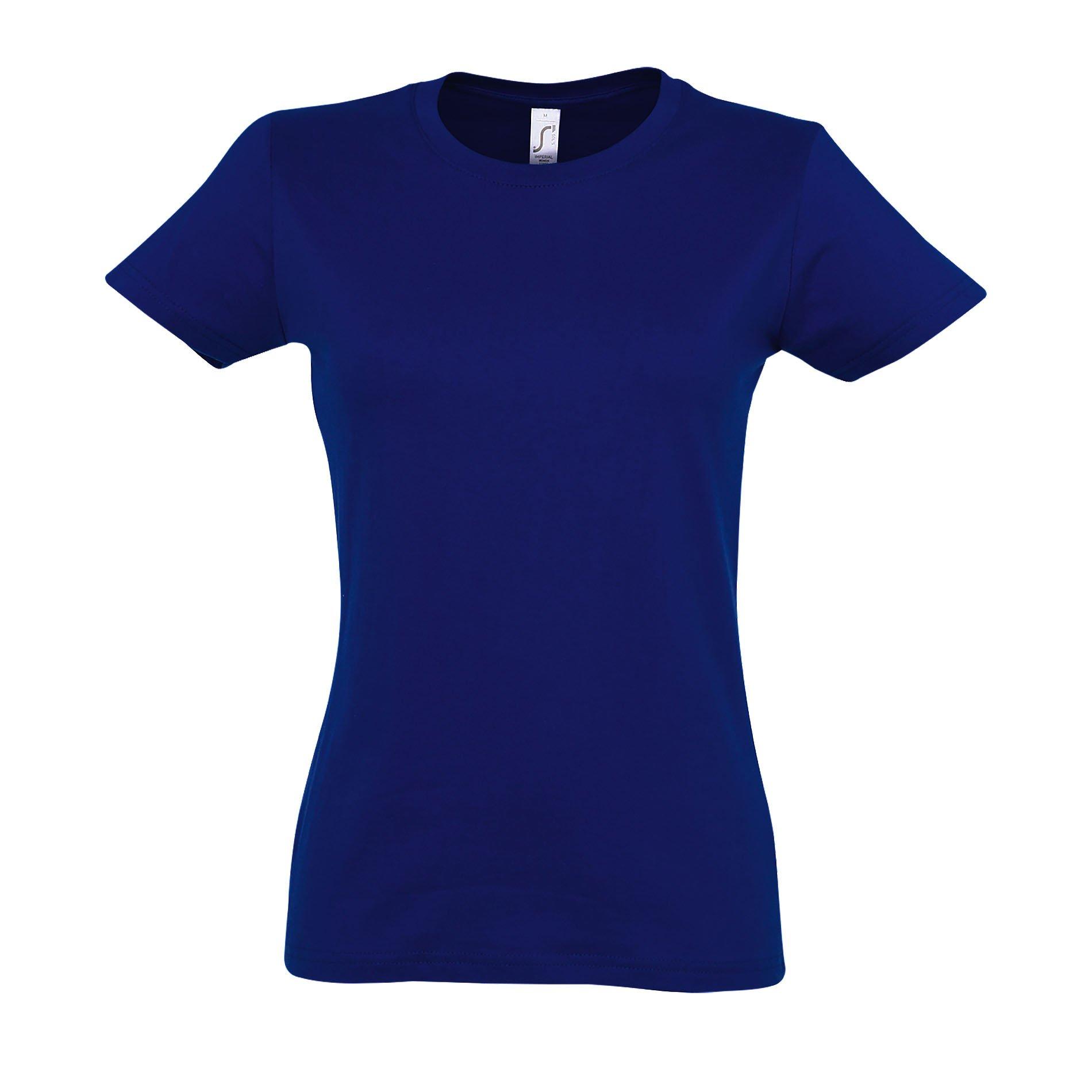 Imperial Tshirt, Kurzarm, Rundhalsausschnitt Damen Blau L von SOLS