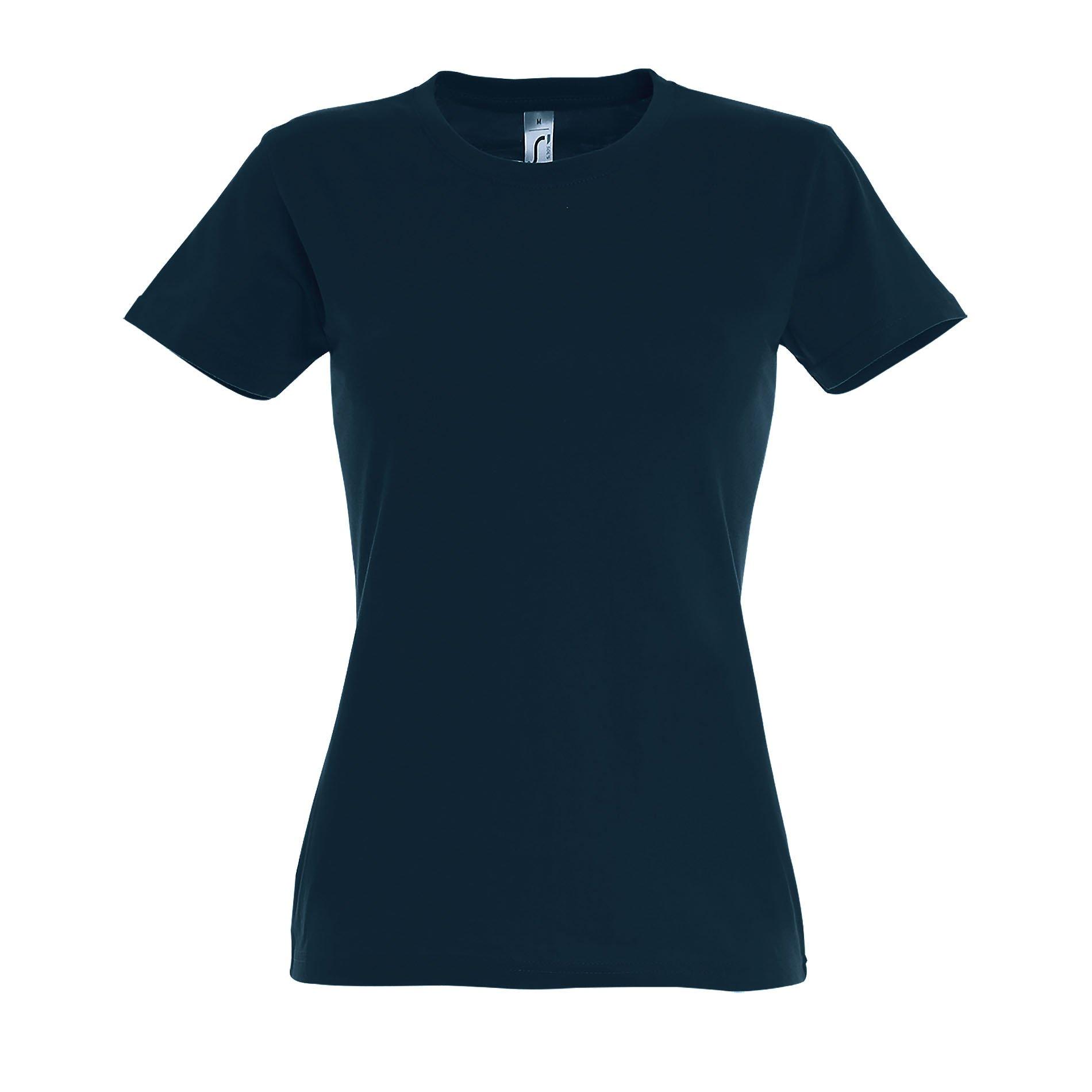 Imperial Tshirt, Kurzarm, Rundhalsausschnitt Damen Blau XL von SOLS